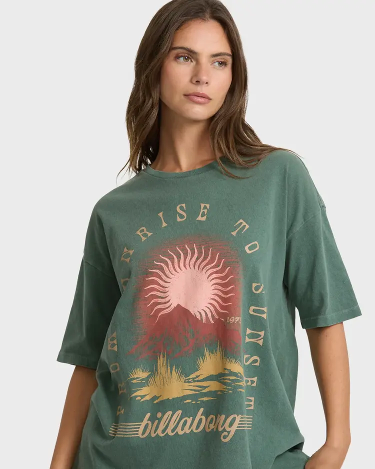 Billabong FEMMES SUNSET VIEW SHORT SLEEVE COTTON T-SHIRT