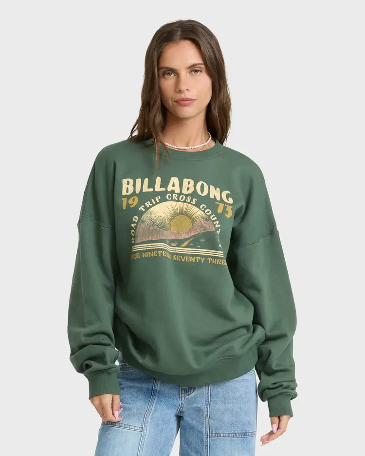 Billabong WOMEN'S WARM MEMORIES CREWNECK SWEATSHIRT