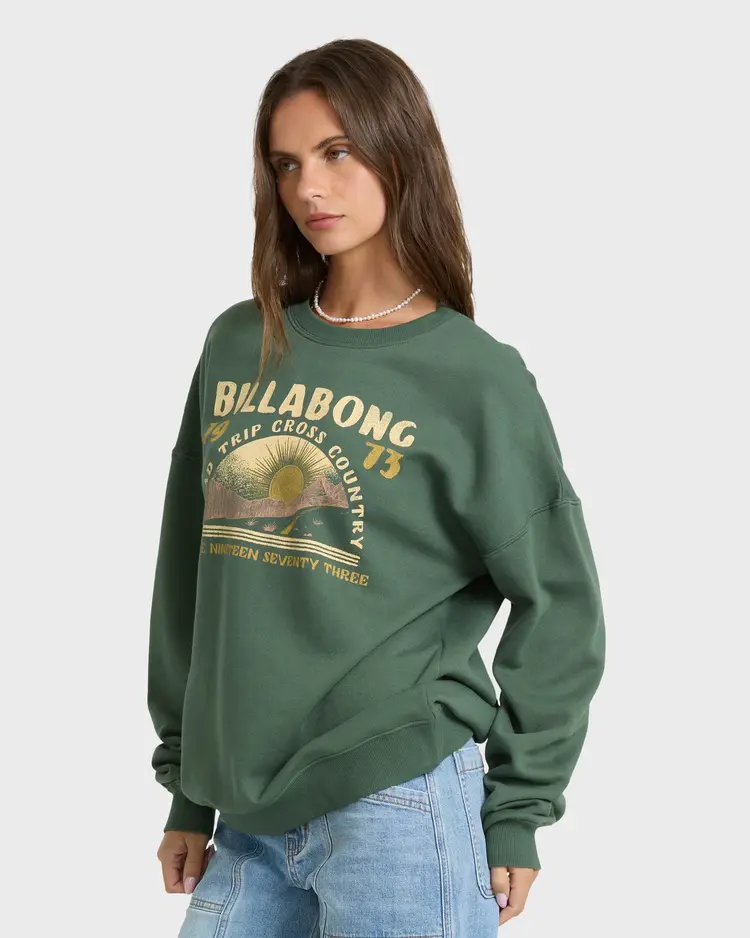 Billabong WOMEN'S WARM MEMORIES CREWNECK SWEATSHIRT