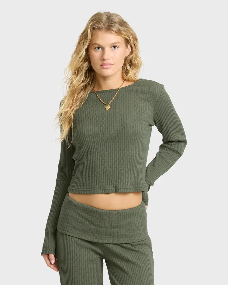 Billabong FEMMES SWEET COAST LONG SLEEVE KNIT TOP