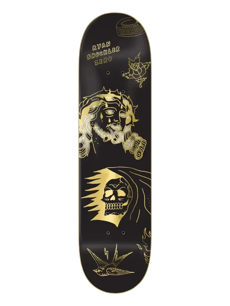 Zero skateboards SHECKLER REAPER & JESUS SKATEBOARD DECK 8.5"