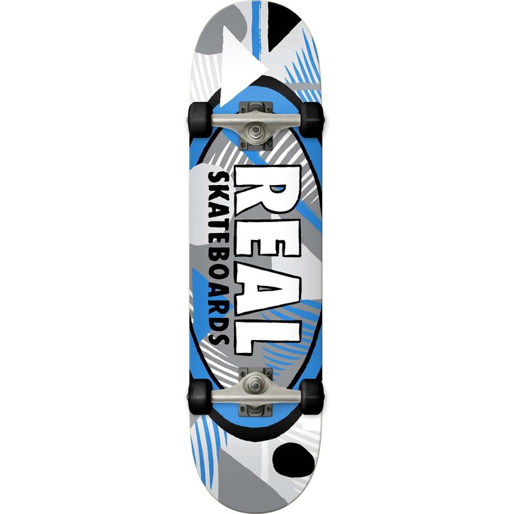 Real HATCHED OVAL COMPLETE SKATEBOARD