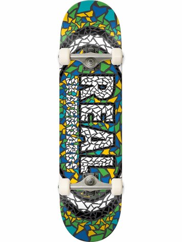 Real MOSAIC OVAL COMPLETE SKATEBOARD MELANGE