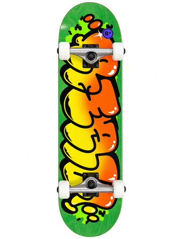 Real BUBBLE LETTER COMPLETE SKATEBOARD GREEN