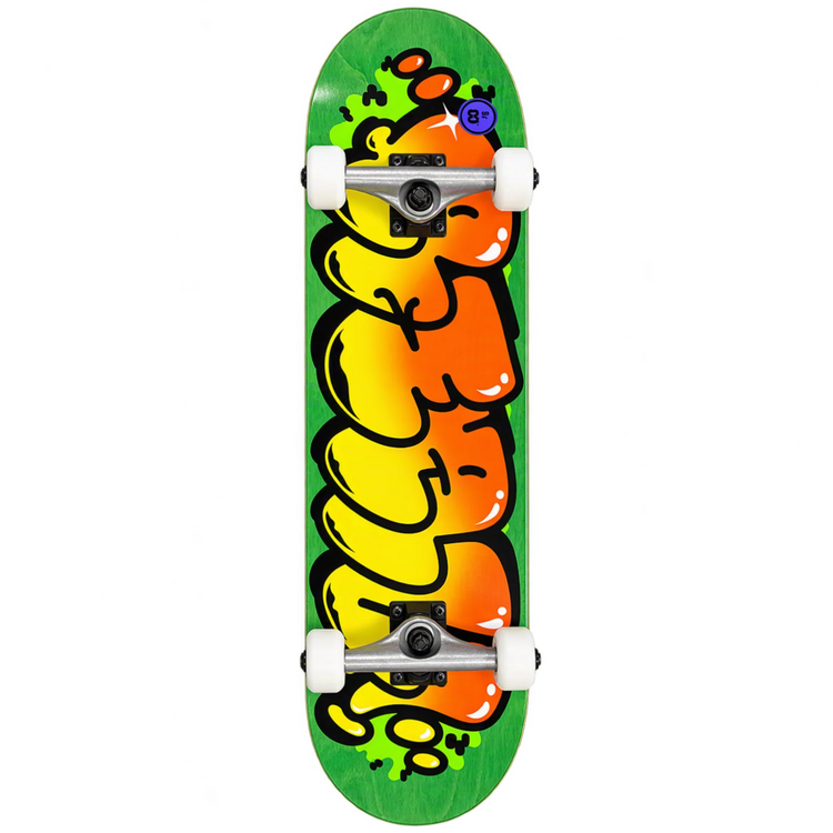 Real BUBBLE LETTER SKATEBOARD COMPLET GREEN