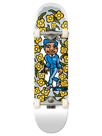 Krooked GONZ SWEATPANTS SKATEBOARD COMPLET WHITE