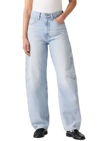 Levis WOMEN'S CINCH BARREL 31 JEANS ABRAIDED ART