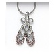 Dasha Designs 2781Pk Ballet Shoe Necklace