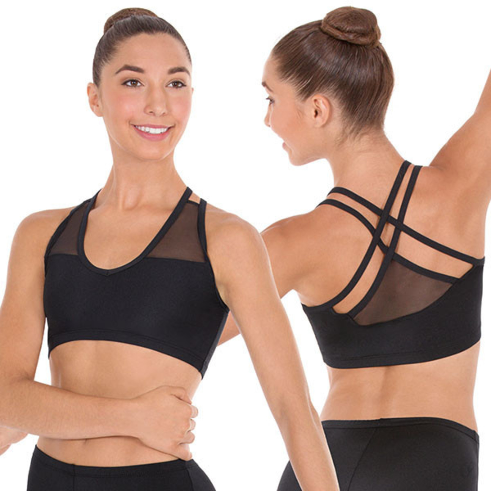 59891 Strappy Sports Bra with Mesh Back Detail - All the Dancewear