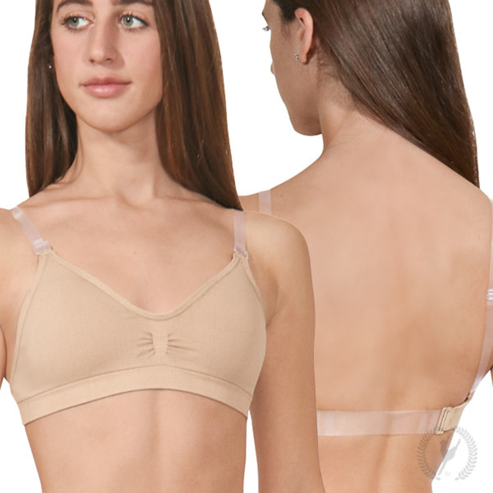 Eurotard 95624 Seamless Padded Wide Band Bra by EuroSkins