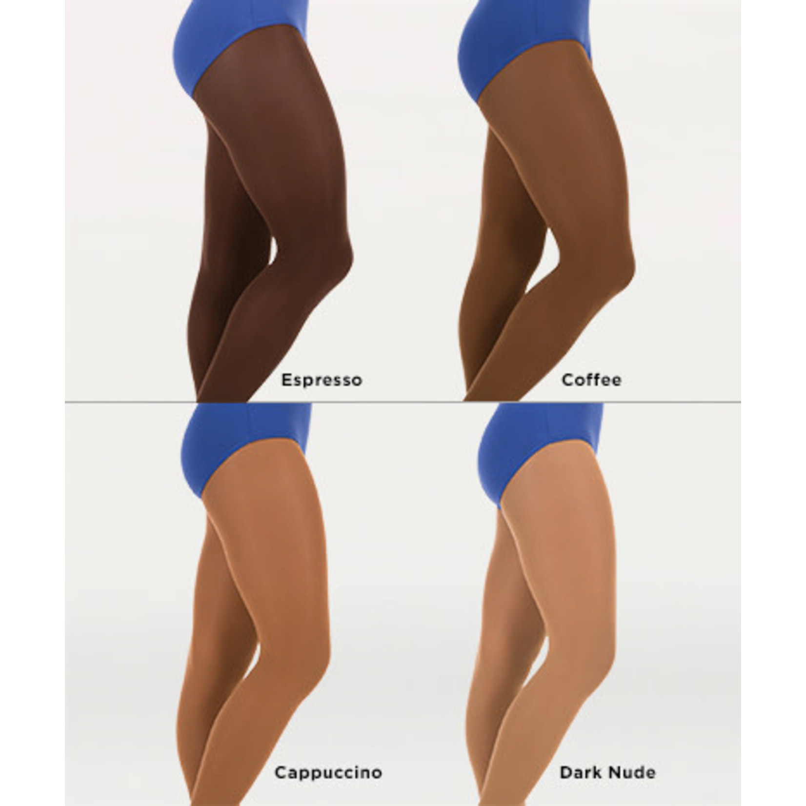 Body Wrappers C45 Mesh Back Seam Convertible Tights