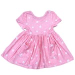 Mila & Rose Pink Star S/S Pocket Twirl Dress