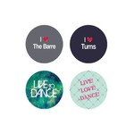 B+ Printworks 100CC24 1" Button - I Love the Barre
