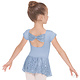 Eurotard 78285 Girls Mesh Bow Back Short Sleeve Dance Dress