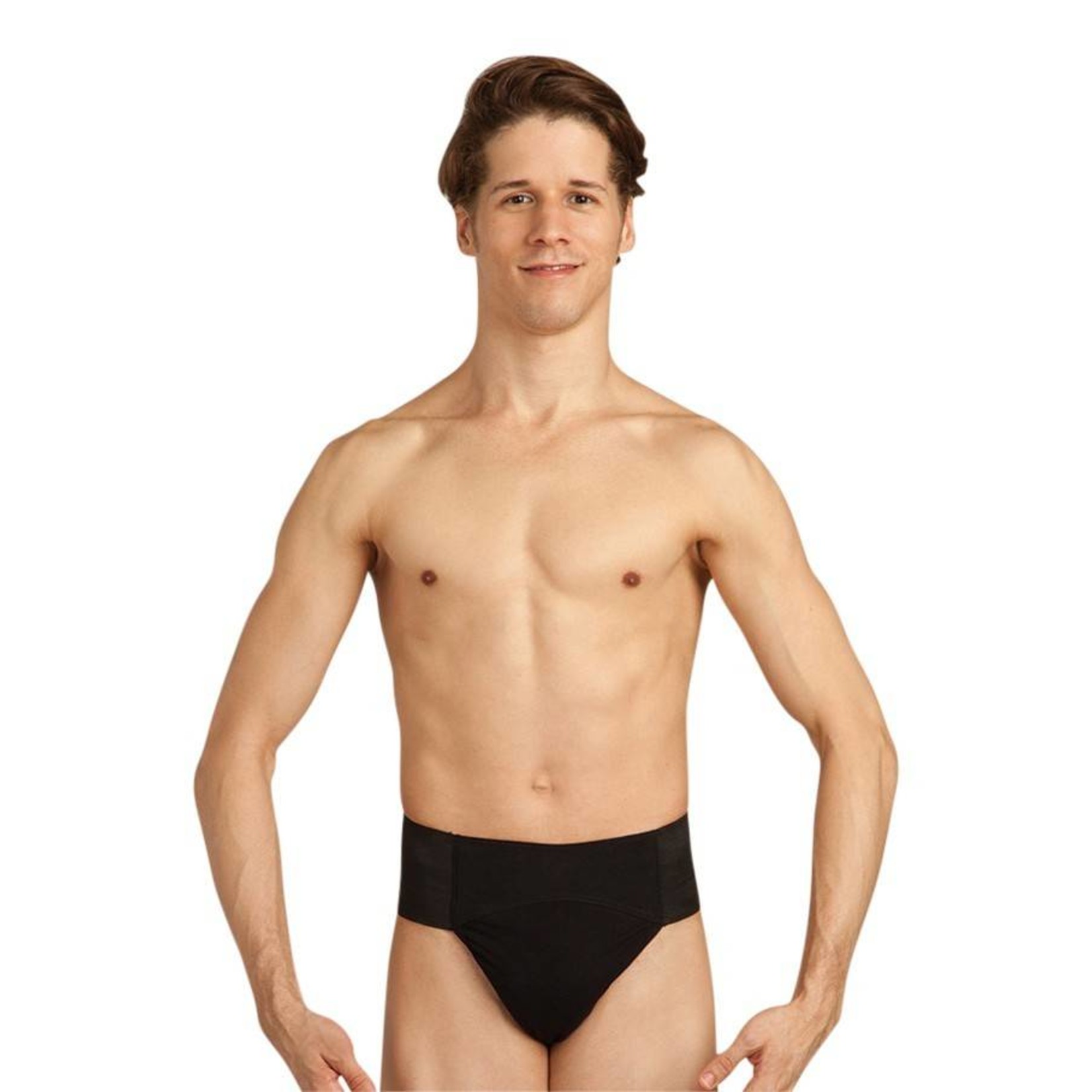 Capezio N5930 Men's Quilted Cotton Panel Thong Dance Belt