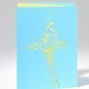 B+ Printworks 201CO04 Card - En Pointe (Blue/Green)