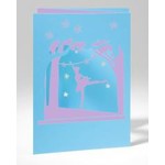 B+ Printworks 210PP02 Card - Ballerina (Blue/Purple)