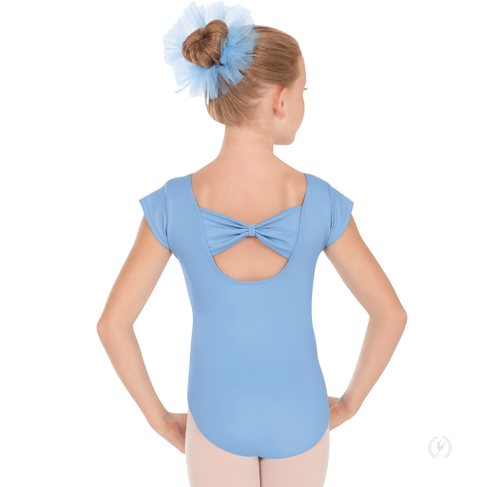 Eurotard 44286 - Girls Bow Back Cap Sleeve Leo w/ Tactel® Microfiber