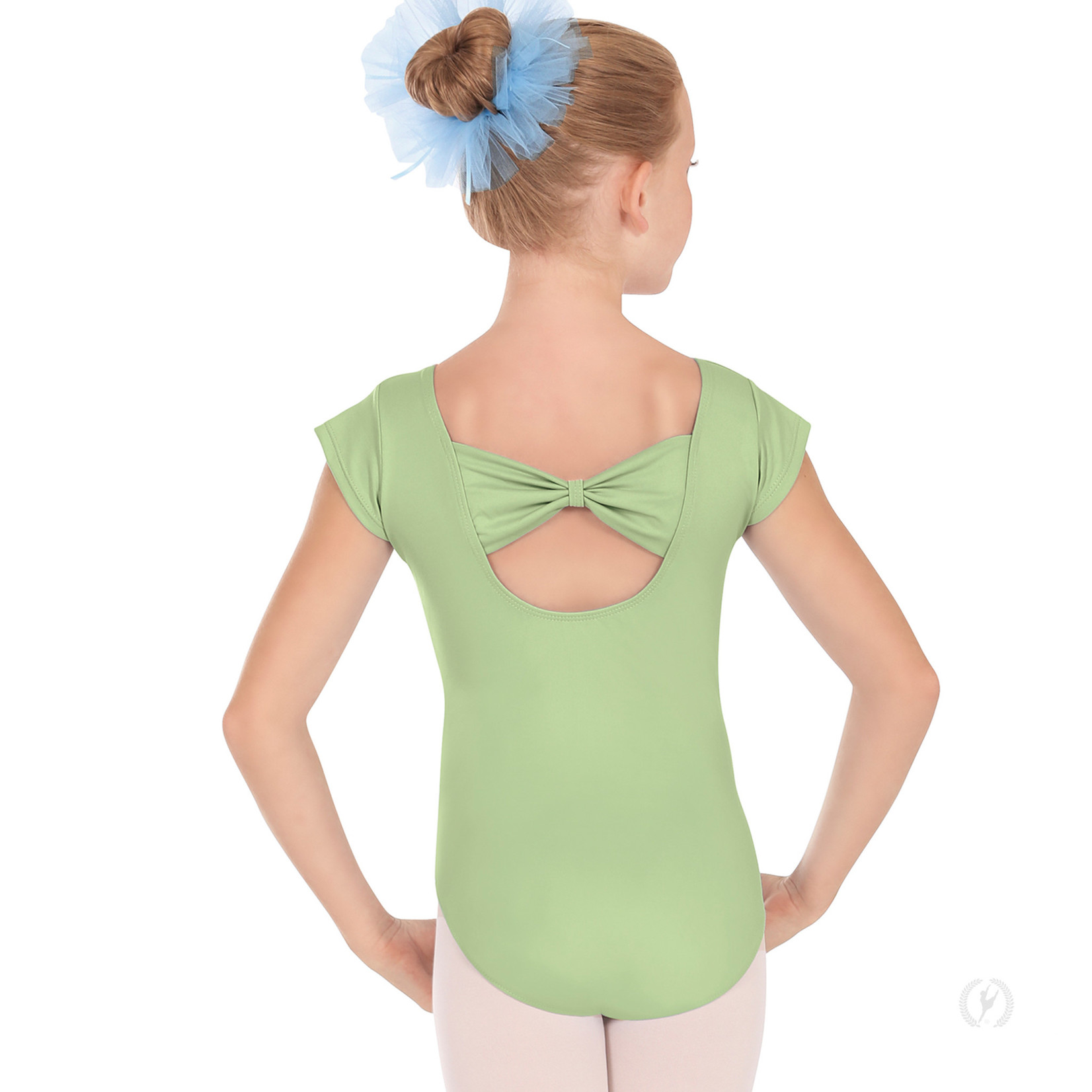 Eurotard 44286 - Girls Bow Back Cap Sleeve Leo