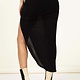 Fiestar "Date Ready" Asymmetrical Ruched Midi Skirt