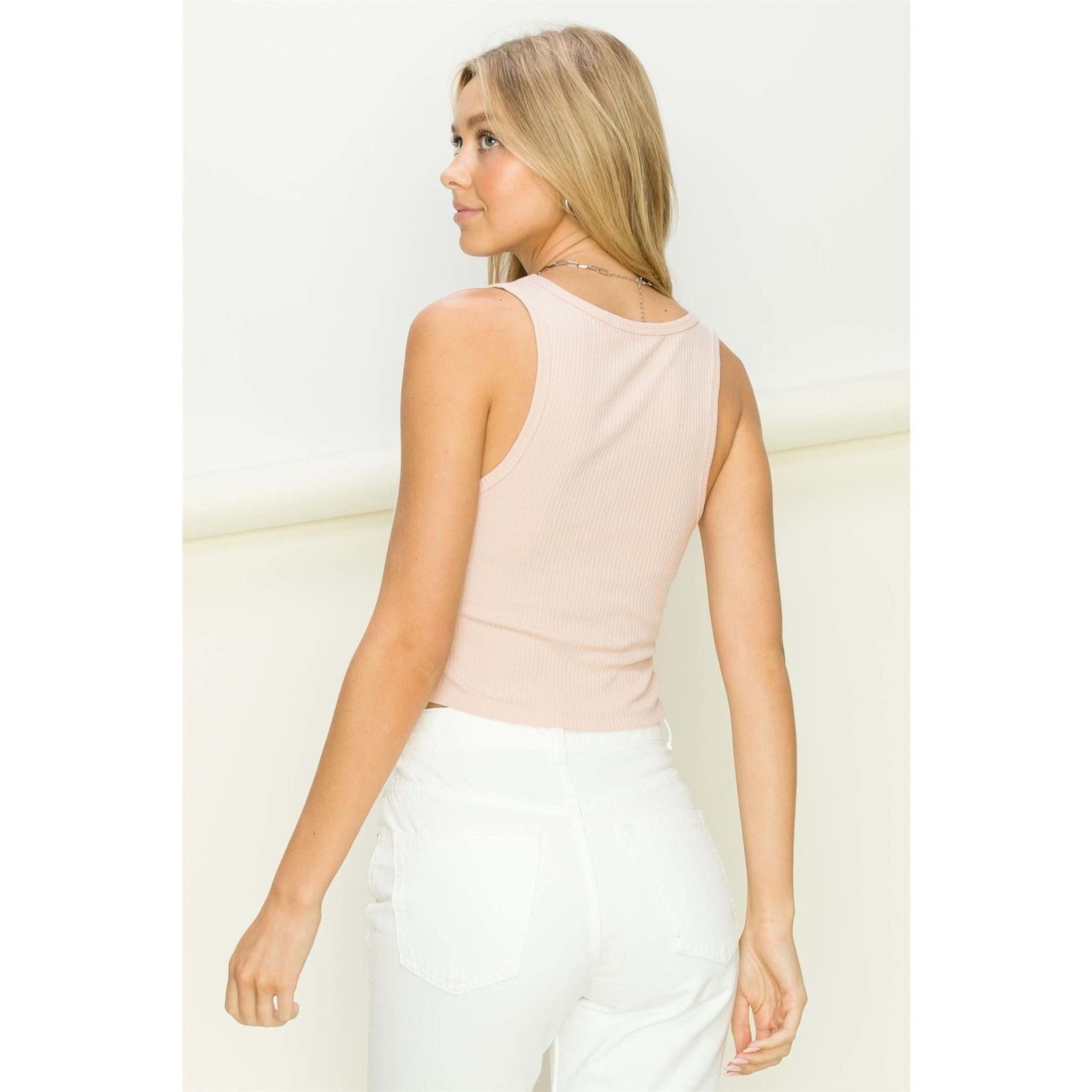 Bloom Again Cropped Ribbed Tank Top - All the Dancewear - by Etoile  Dancewear