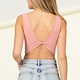 Double Zero Get Ready Twisted Backless Seamless Tank Top