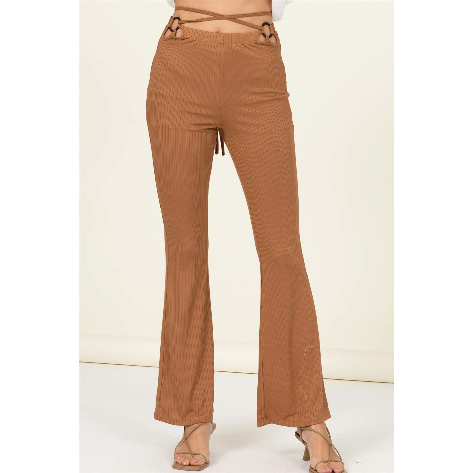 HYFVE Keep a Secret Flared Cutout Trousers