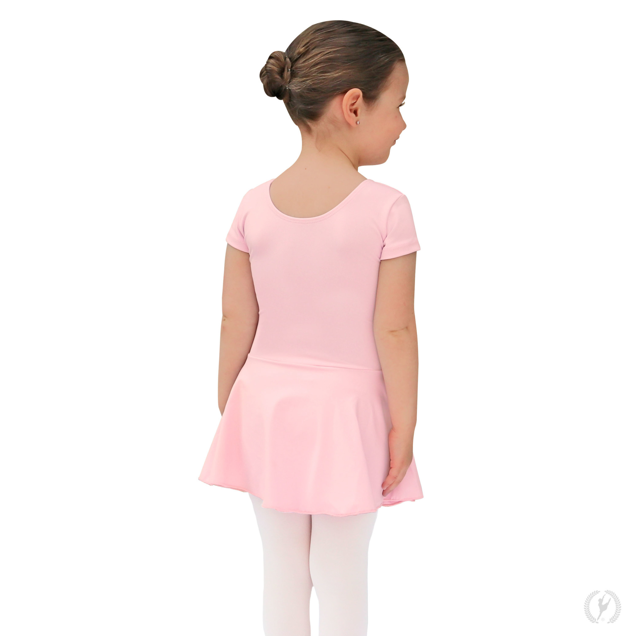 Eurotard 44464c - Girls Short Sleeve Dance Dress with Tactel® Microfiber