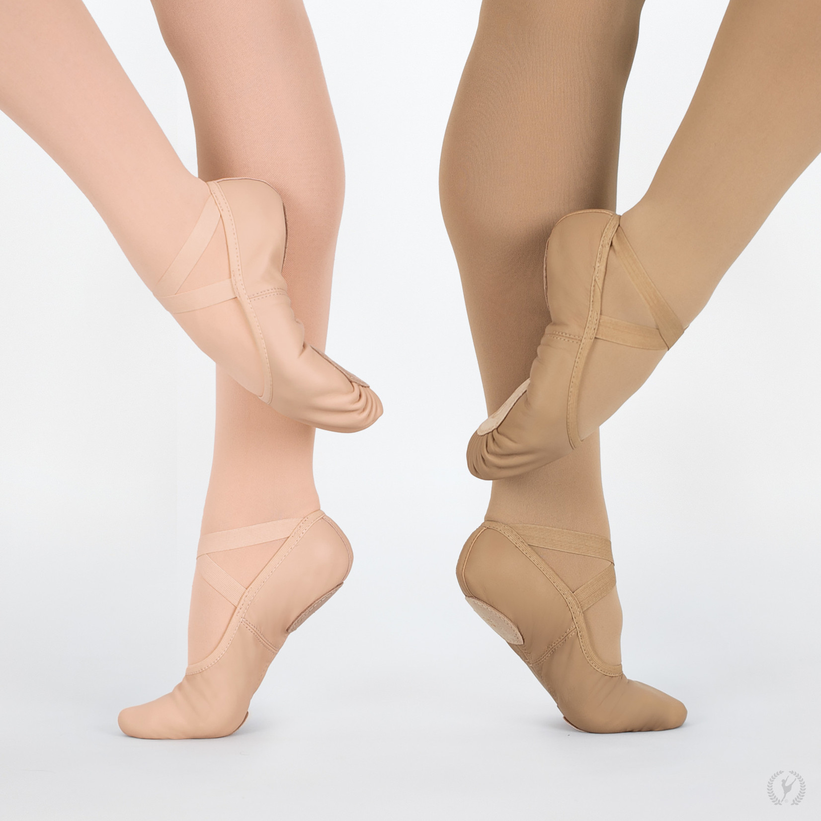 Leather Split-Sole Ballet Shoe