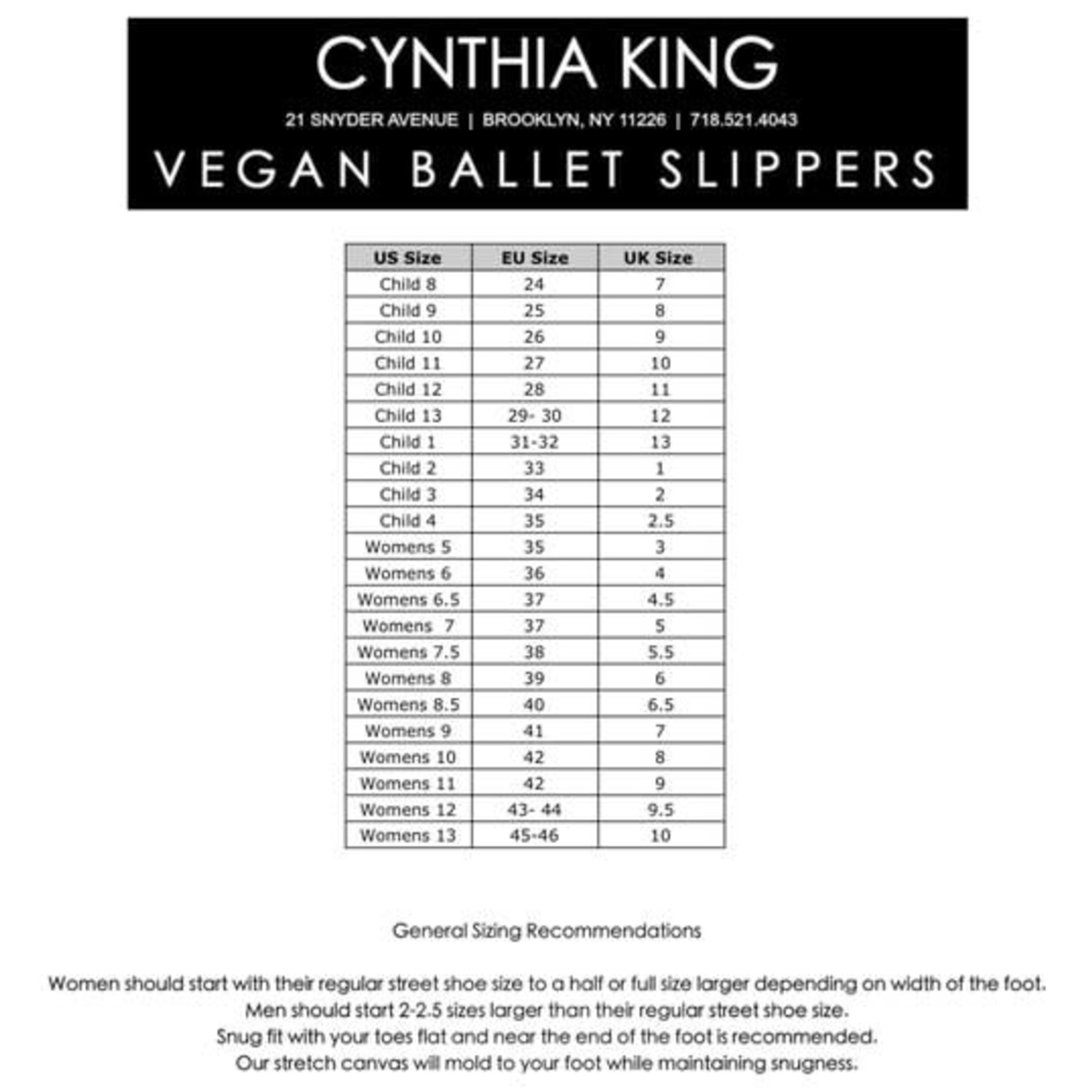 Cynthia King Rebelle Vegan Women's Ballet Shoe