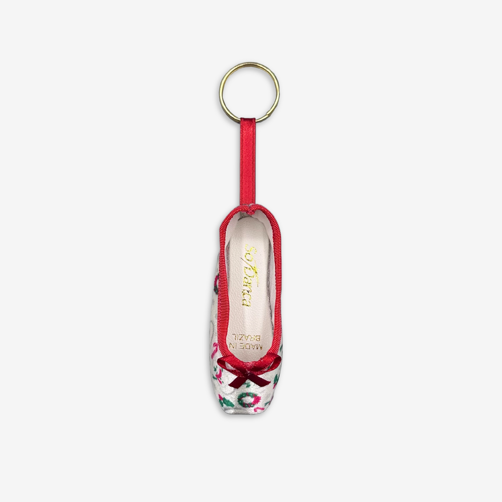 SoDanca KC15 Christmas Mini Pointe Shoe Keychain