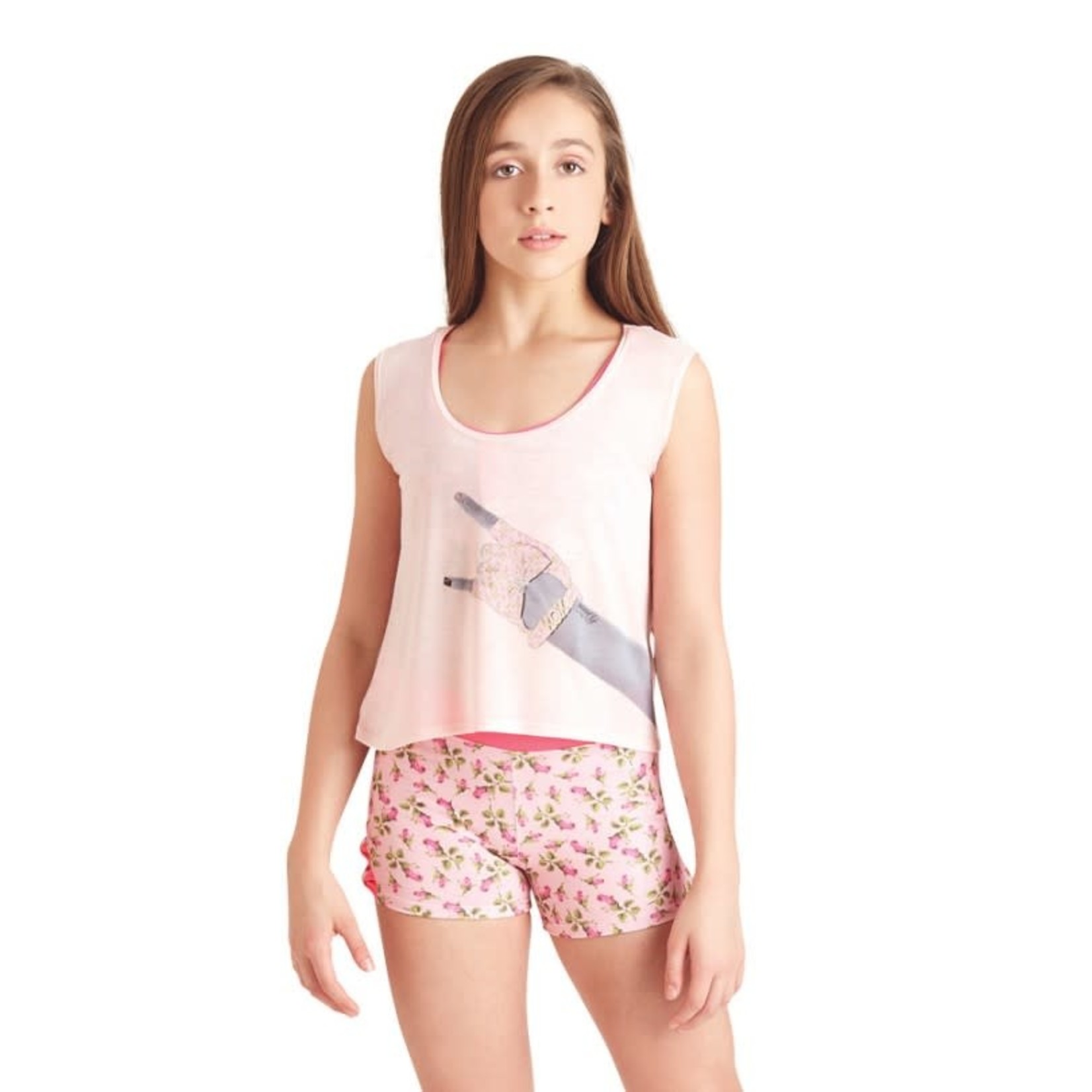 Capezio T10893C Dance My Rock Graphic Top