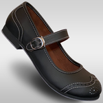 Aris Allen 432 Snub Toe Mary Jane Wingtips