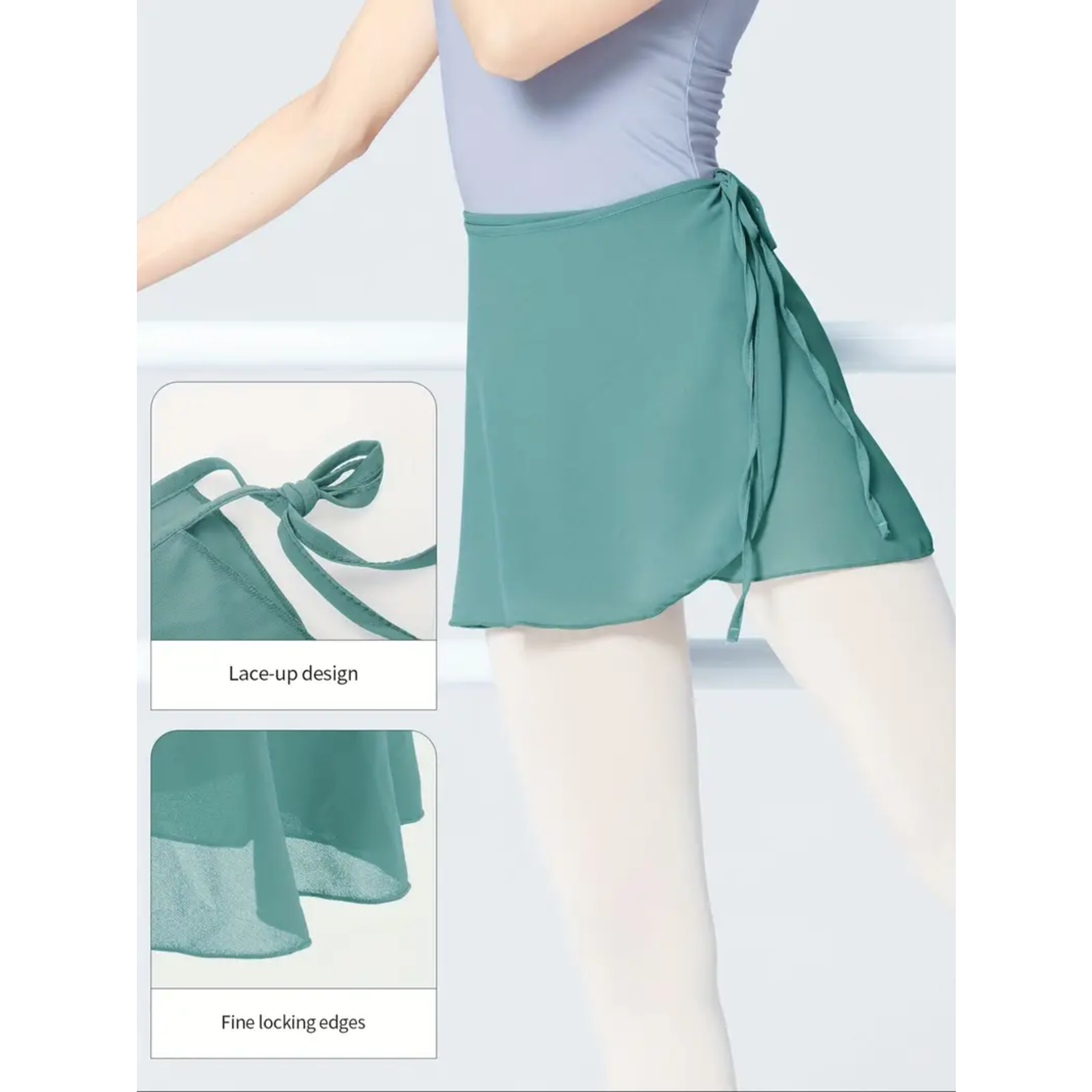 Claypool Dancewear Company WBS001 Chiffon Ballet Wrap Skirt