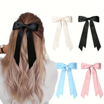 Claypool Dancewear Company AH012 Double-Layer Ribbon Bow Hair Clip