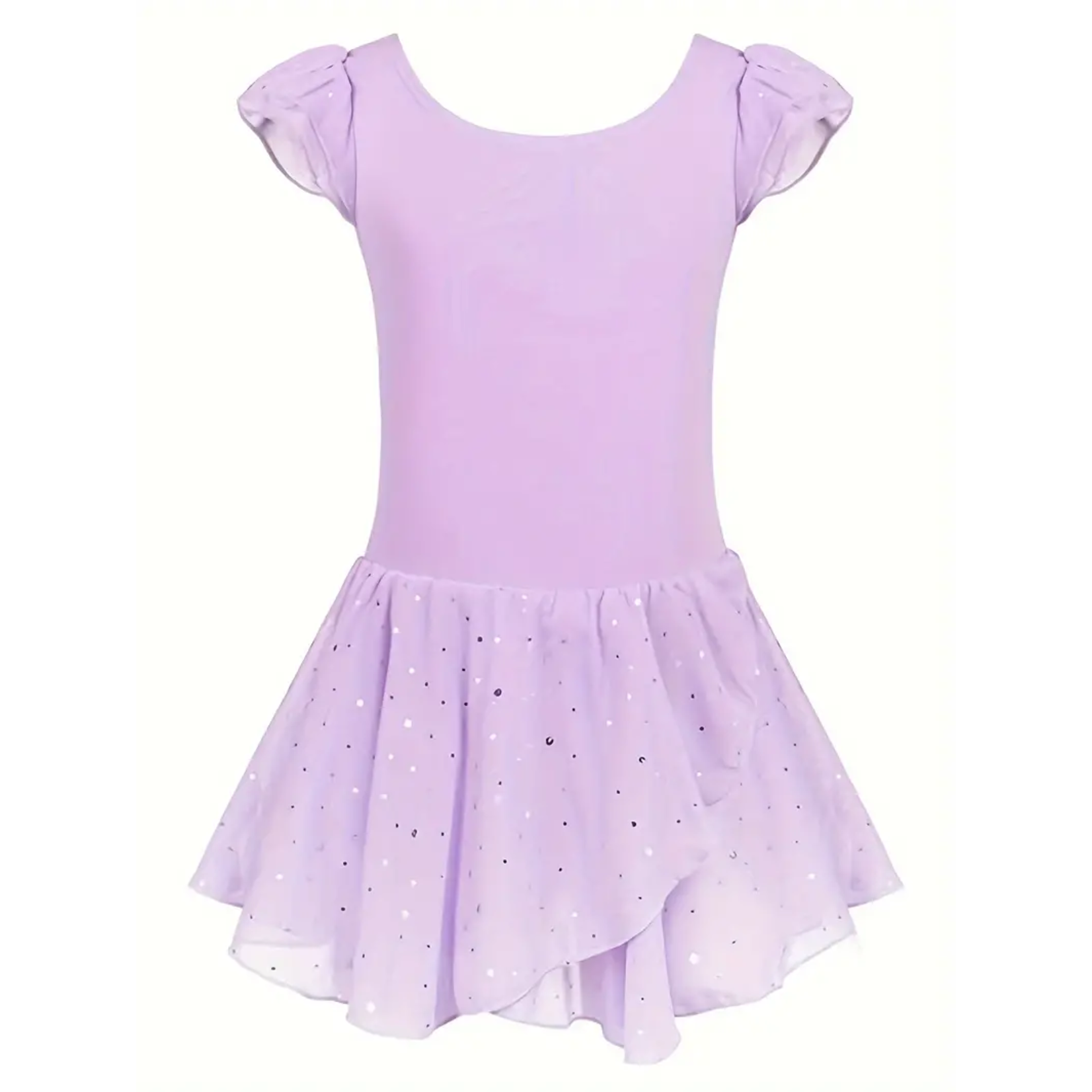 Claypool Dancewear Company LG003 Sequin Short Sleeve Leo Dress