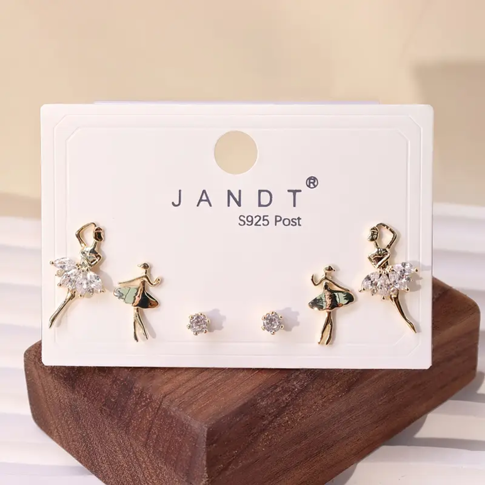 Claypool Dancewear Company AJ001 Ballet Stud Earrings