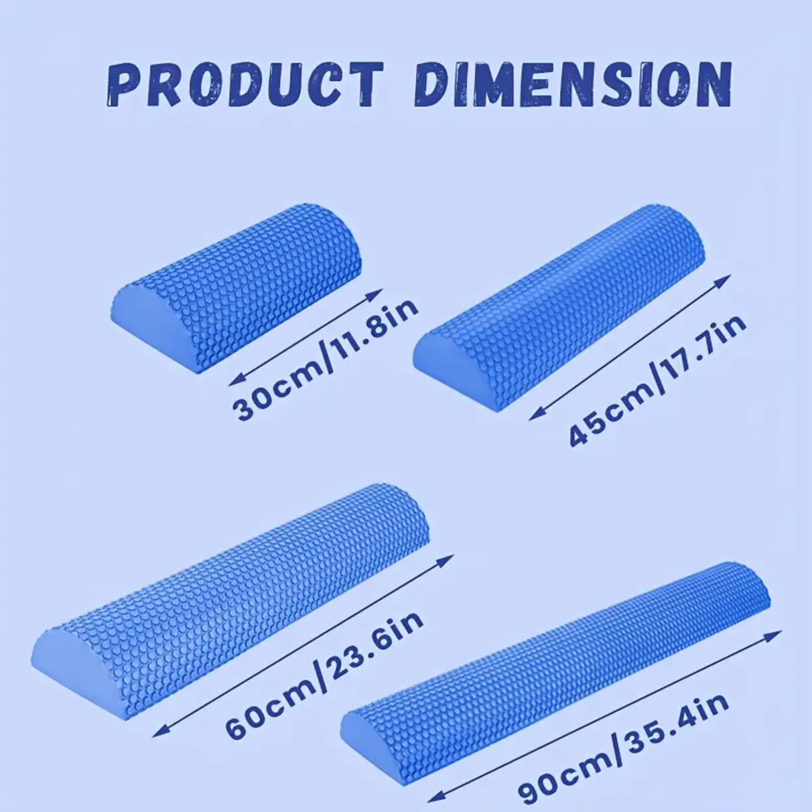 Claypool Dancewear Company AT009 Half Foam Roller