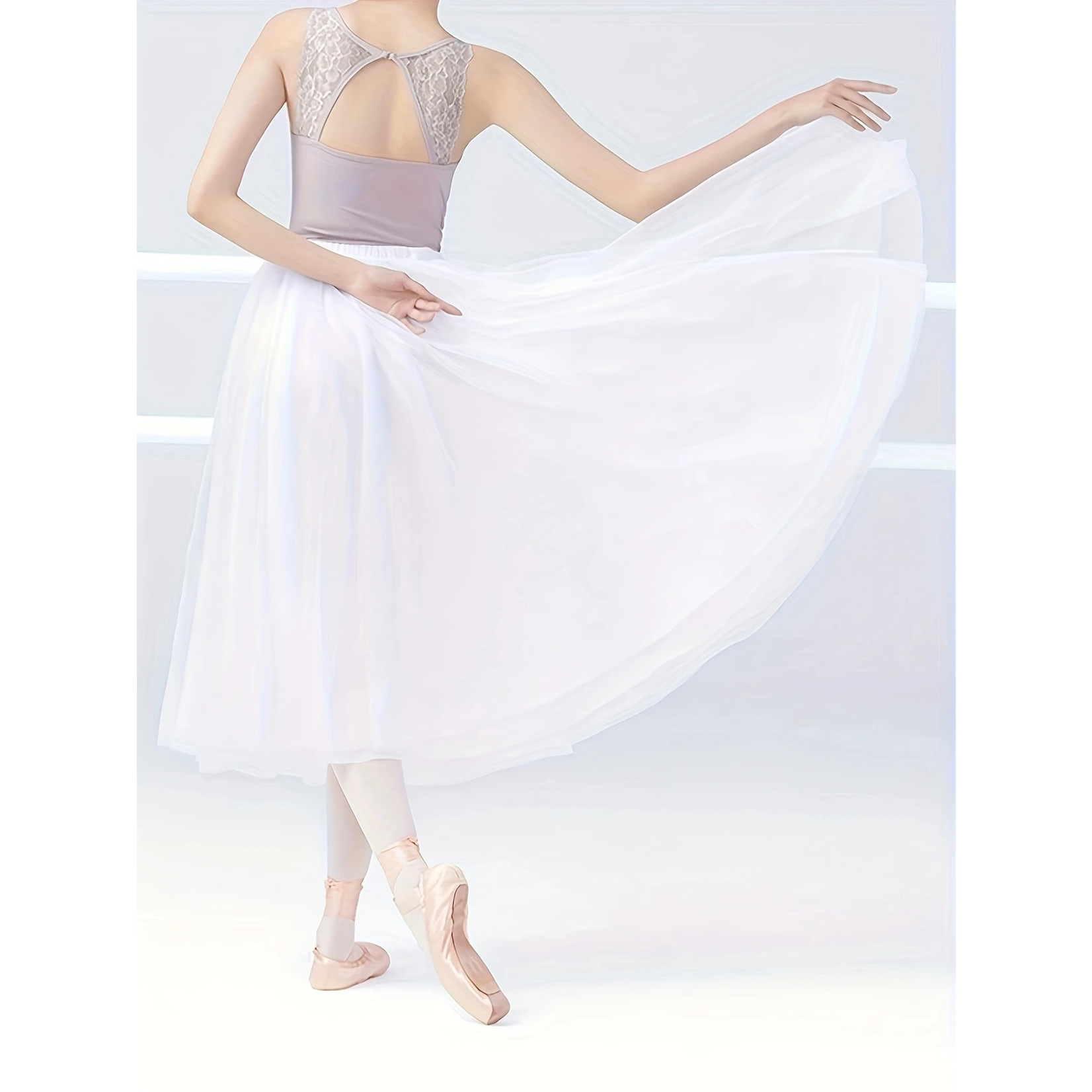 Claypool Dancewear Company WBS003 Romantic Tutu - White