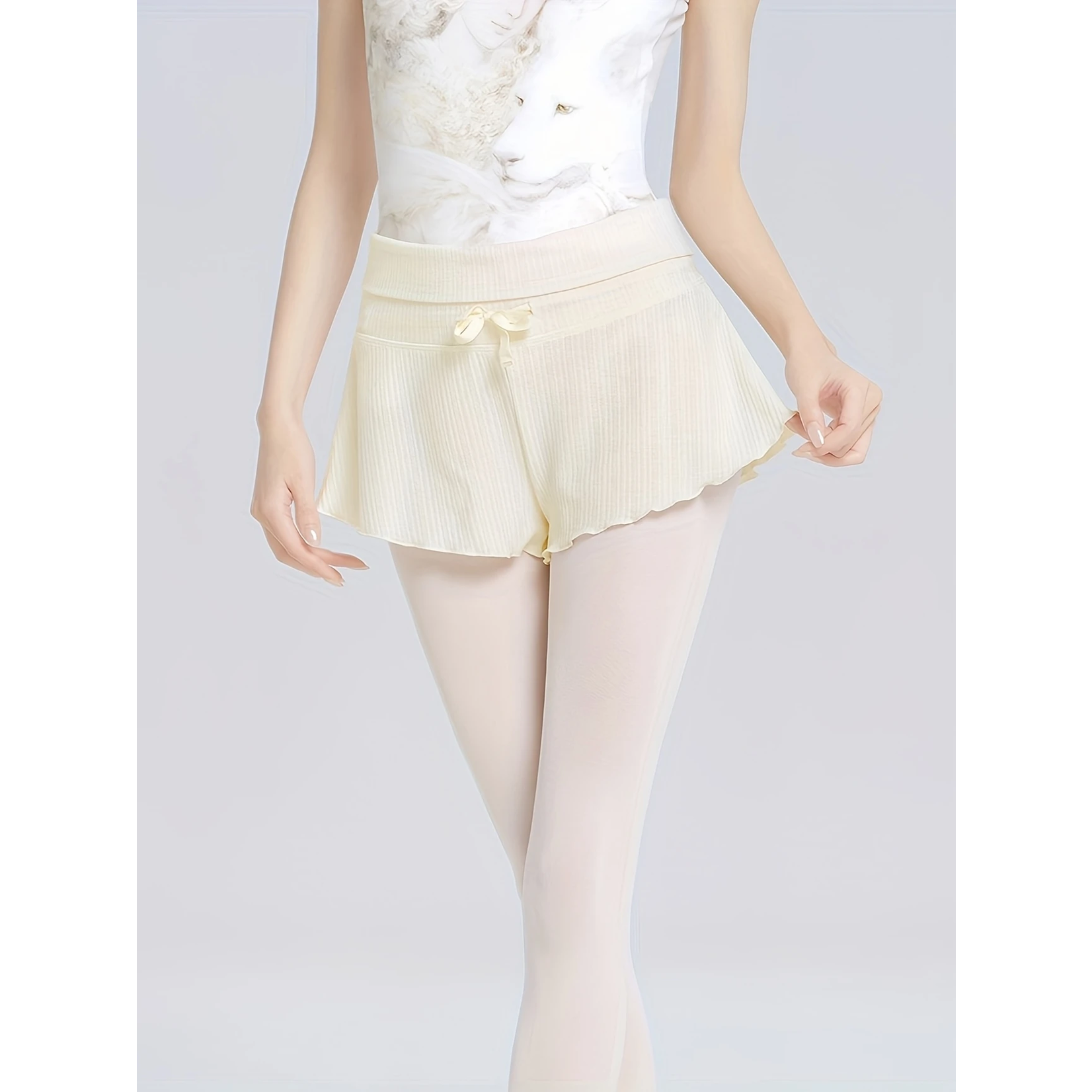 Claypool Dancewear Company WW001 High-Waist Flared Ballet Shorts