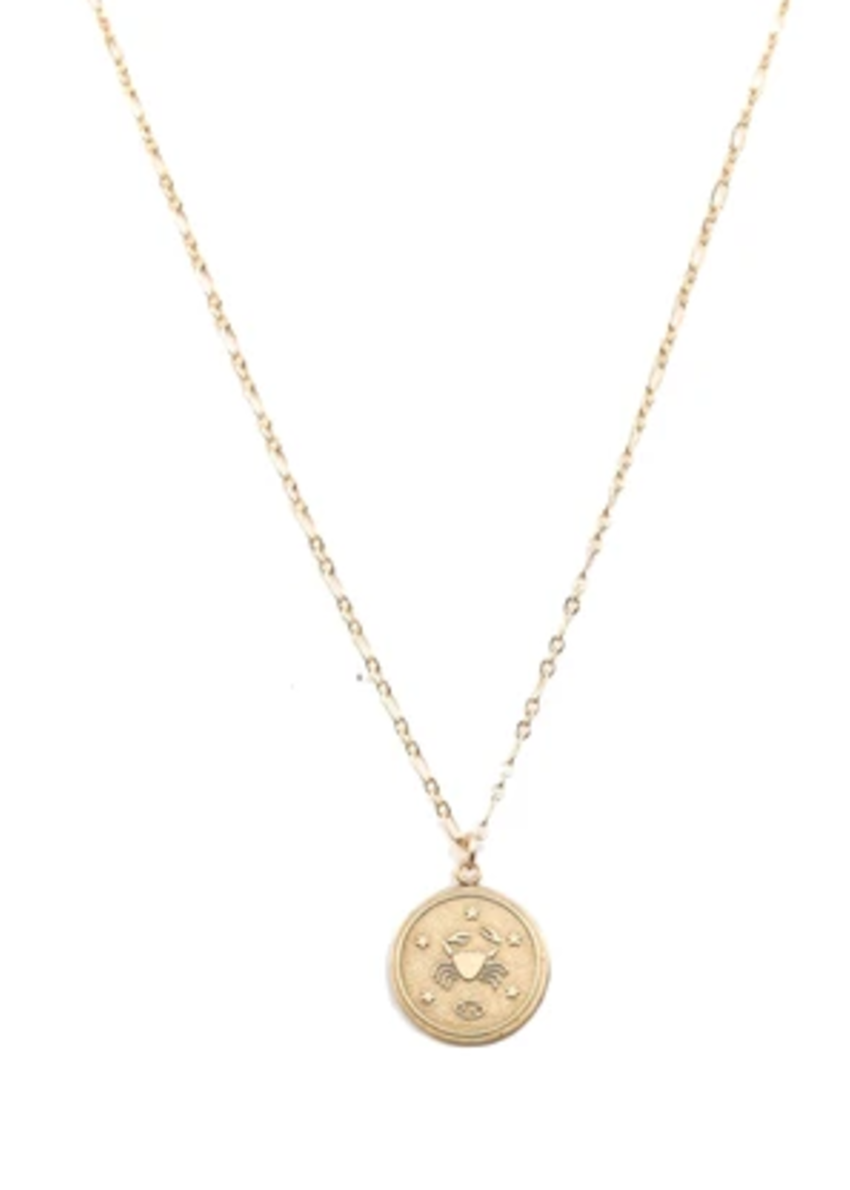 FARRAH B JEWELRY MEDALLION HOROSCOPE NECKLACE