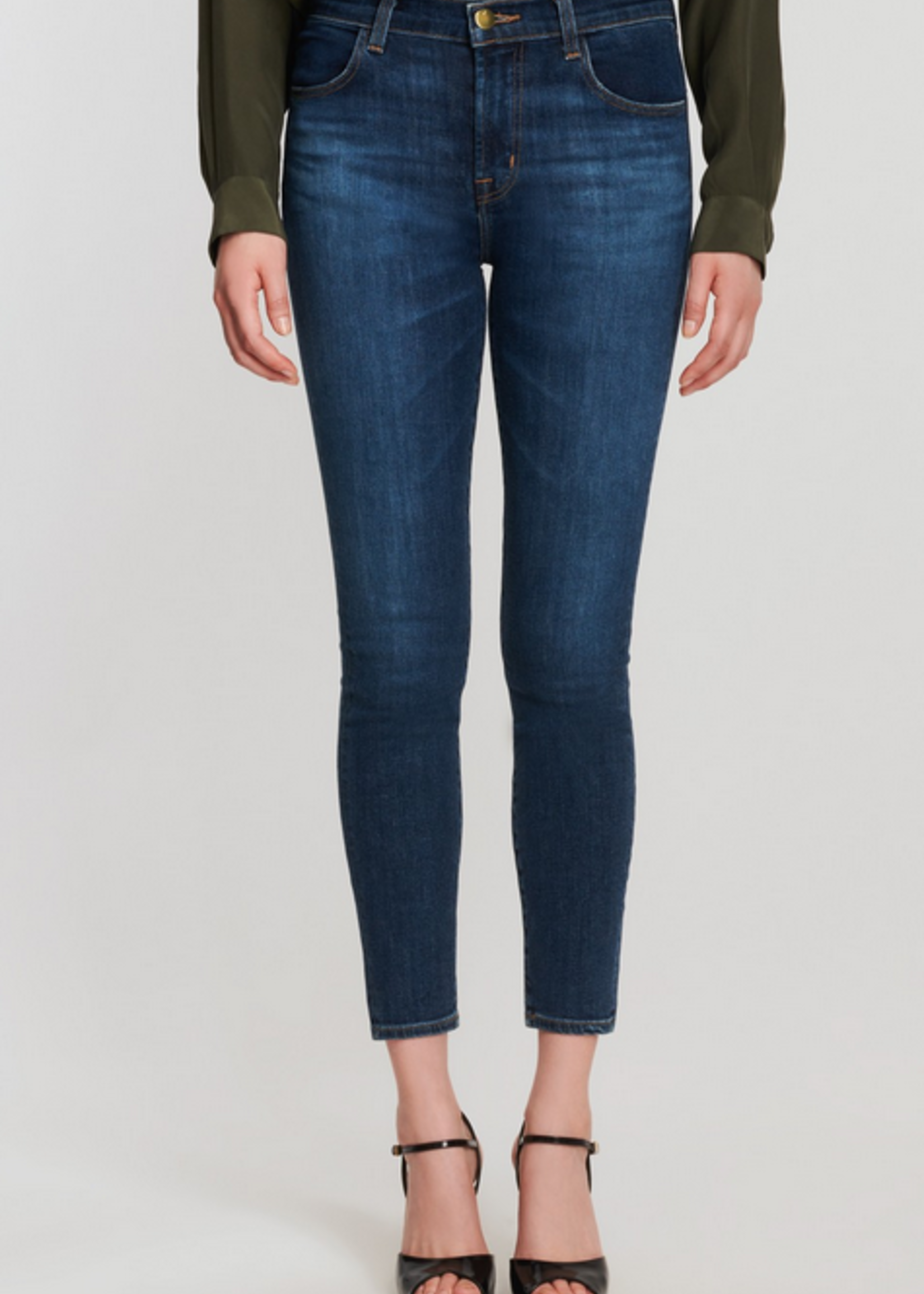 J Brand ALANA HIGH-RISE CROPPED SKINNY