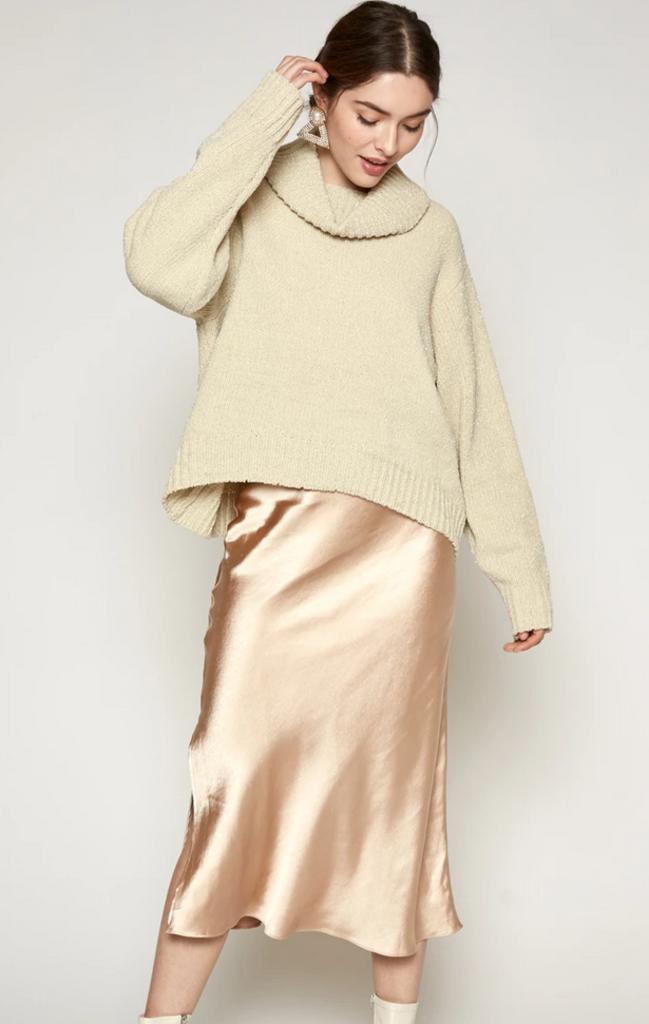 Lucy Paris RINI CHUNKY METALLIC SWEATER