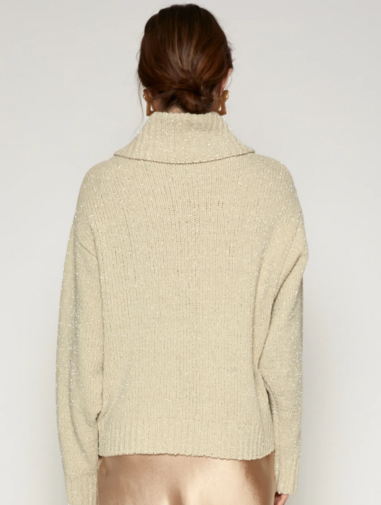 Lucy Paris RINI CHUNKY METALLIC SWEATER