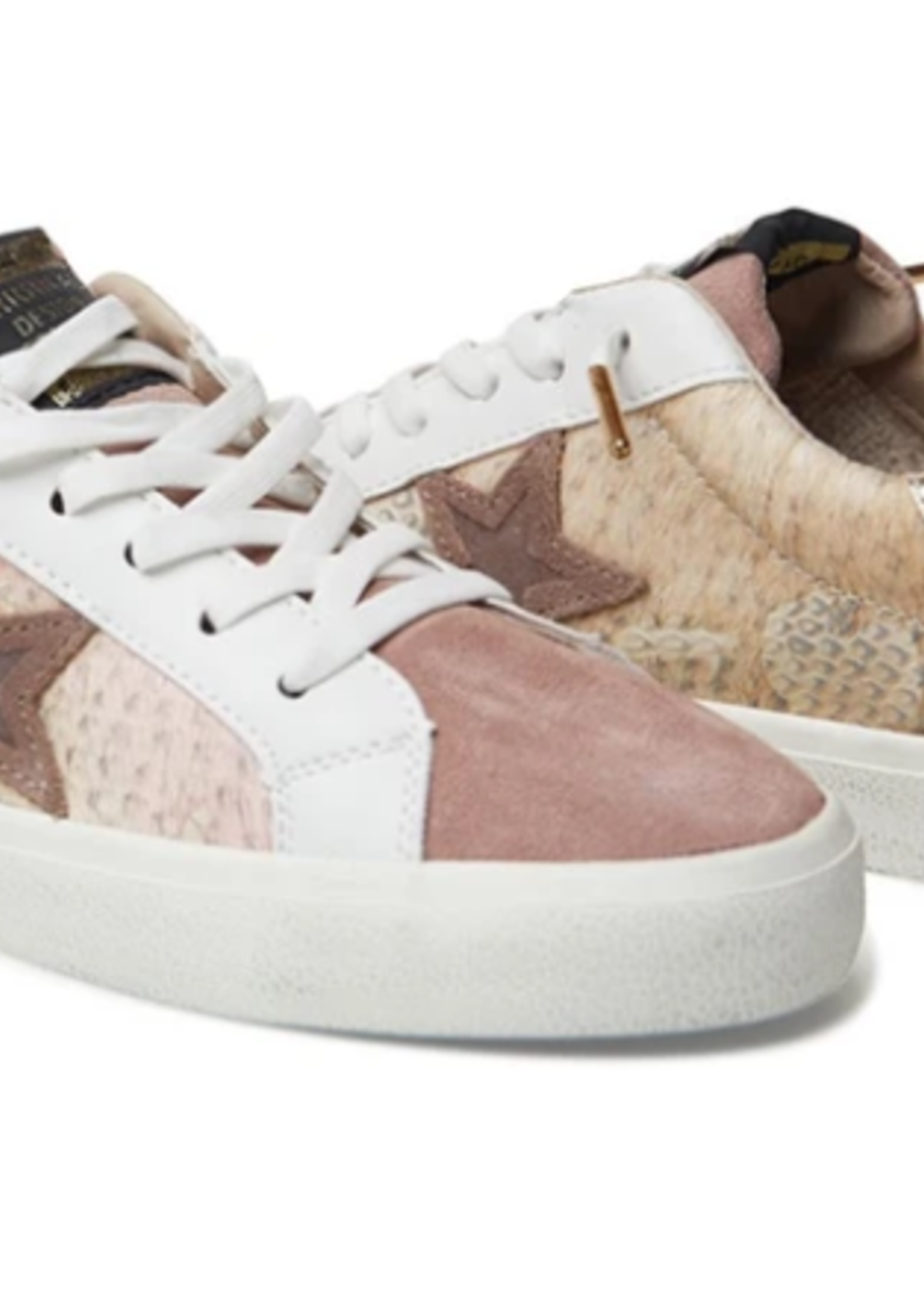 ABBY BLUSH SNAKE SNEAKER