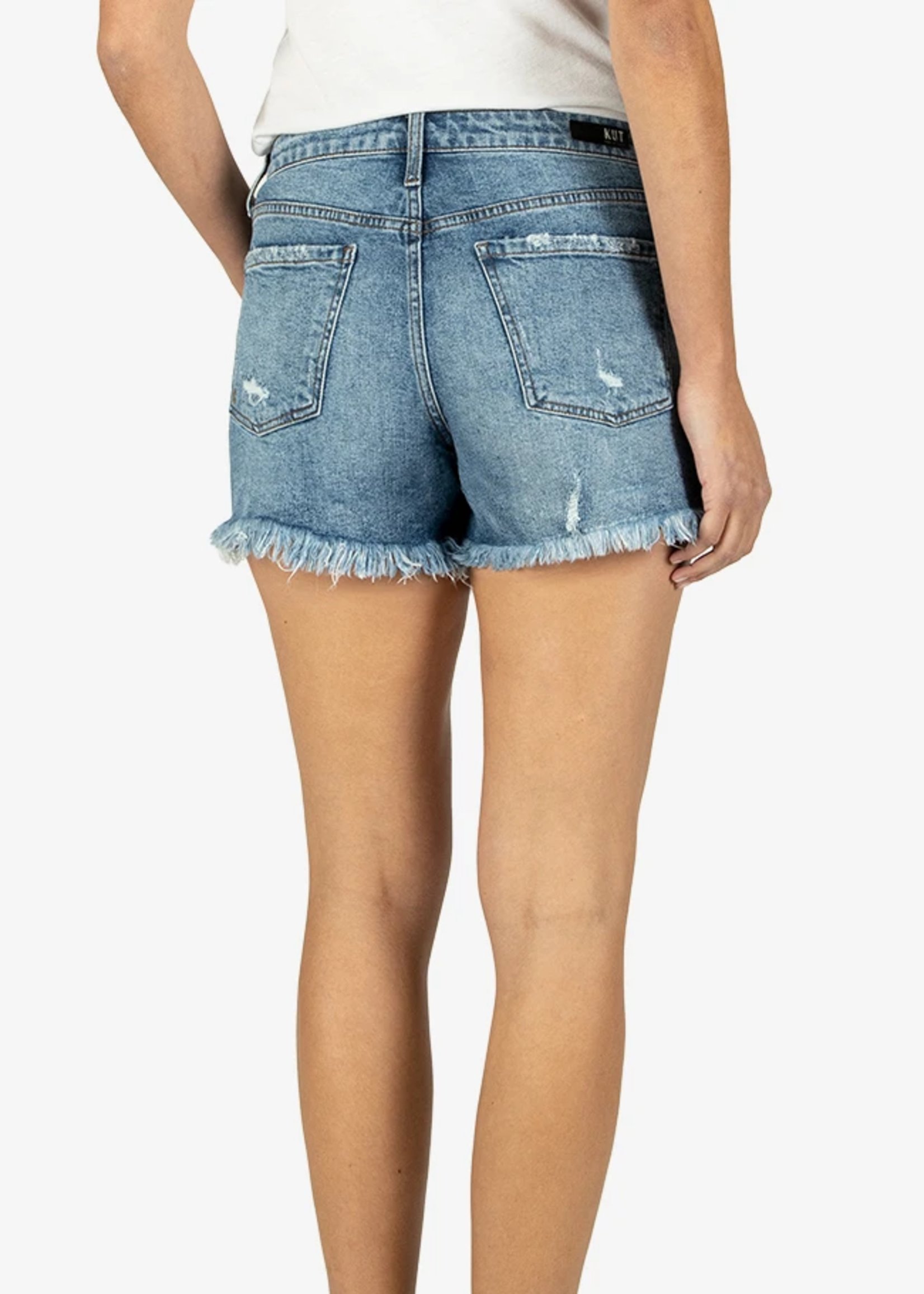 KUT JANE HIGH RISE SHORT W/FRAY