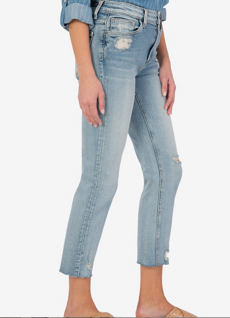 KUT RACHAEL HIGH RISE MOM JEAN