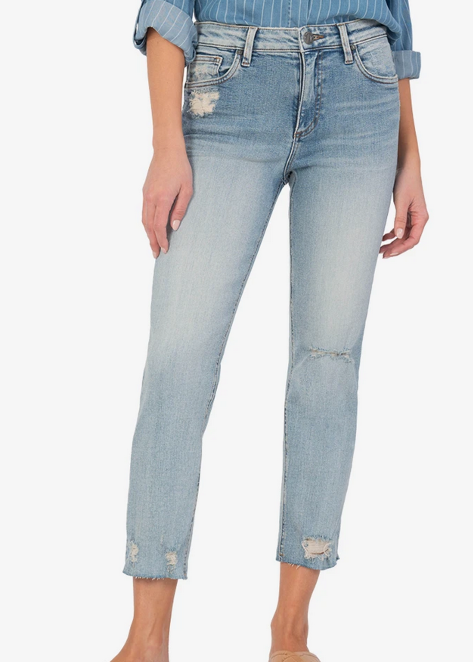 KUT RACHAEL HIGH RISE MOM JEAN