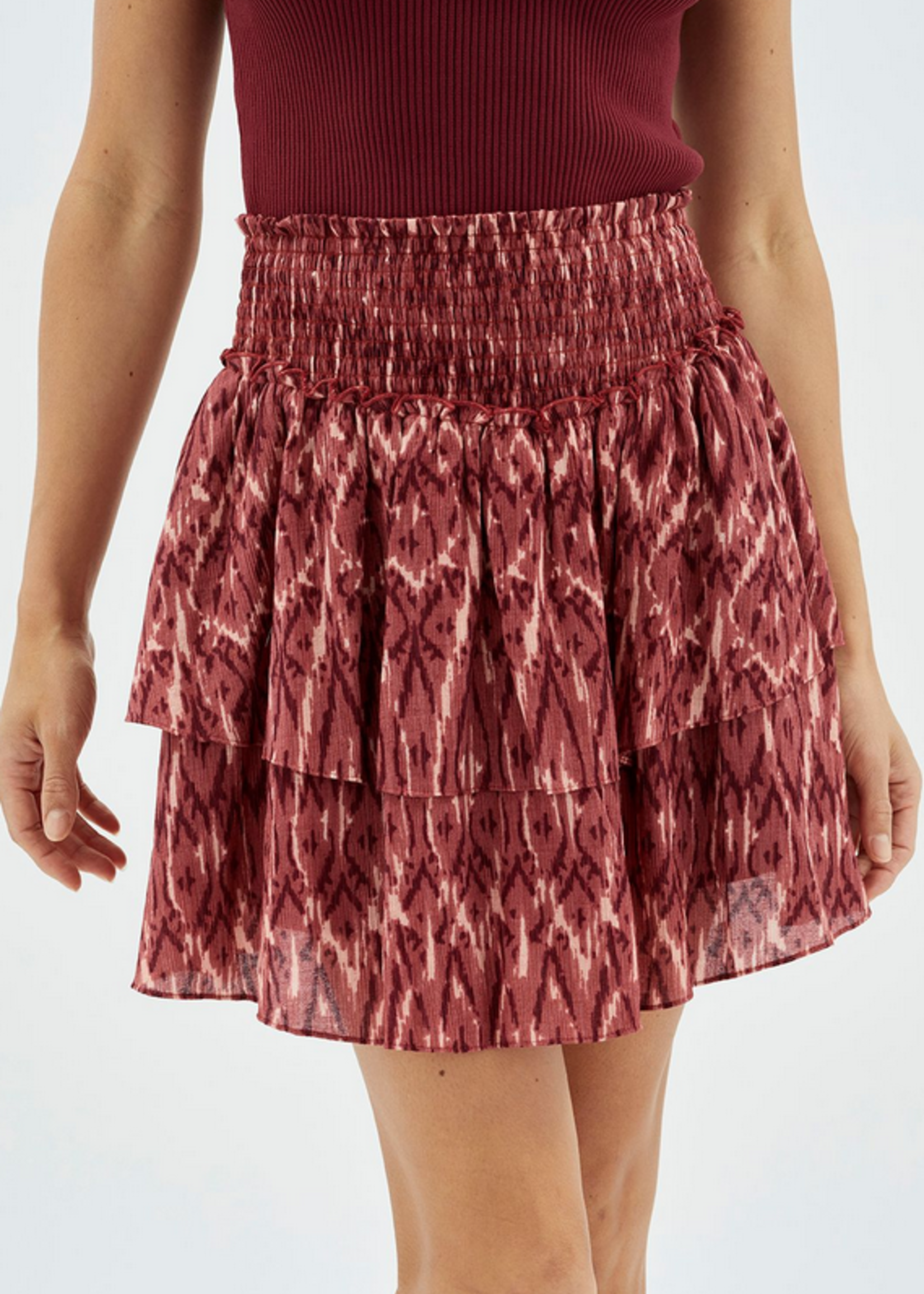 MINKPINK NEIKI TIERED MINI SKIRT