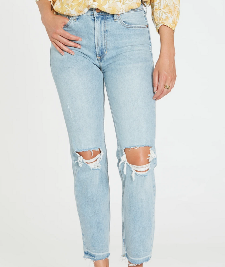 DEAR JOHN 11" SUPER HIGHRISE JODI STRAIGHT JEANS